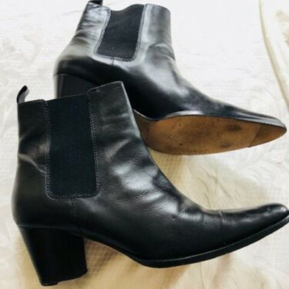 Michael Kors Black Booties Made In Italy Size 9 - Picture 1 of 8